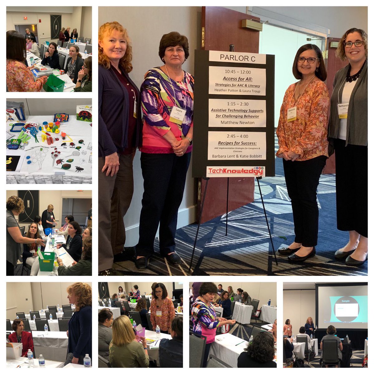 MelonieMelton's tweet photo. Our #NewHorizons team had great fun presenting at #TechK19 about one of our passions. ALL students deserve literacy instruction! #literacyforall #aac #BoldlyGoing @NHREC_VA @SammiRozakis @HLPSLP @KelleyB_Wood https://t.co/99vvs3gybz