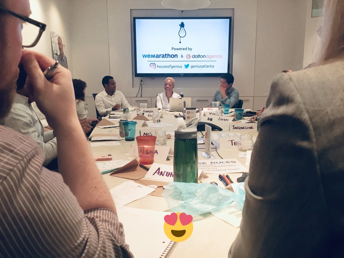 Huge thanks to our event sponsors for making tonight’s event a success! <a href="/wemarathon/">wemarathon</a> <a href="/daltonagency/">Dalton</a> #genuisatl #geniusatlanta #wemarathon #daltonagency