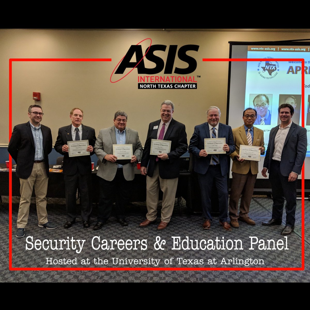 NTXASIS's tweet photo. One of our favorite meetings each year is when we invite security professionals and educators to share their insights and experiences to #NorthTexas college students &amp; Young Professionals, helping them become the next generation of #SecurityLeaders #myASIS @MyASIS_Intl https://t.co/etLRUETXLG