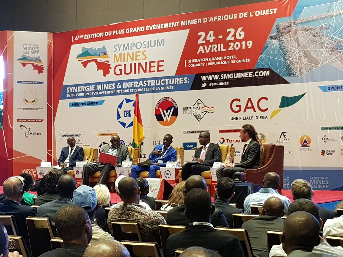 #Insuco, #cbg, #ergostrategygroup, <a href="/MinesGouvGuinee/">Ministère des Mines et de la Géologie Guinée</a> and <a href="/IFC_org/">IFC</a> addressing Social Impact Manangement on #SMG2019 panel #SMGuinee #Guinea #socialimpact #mining