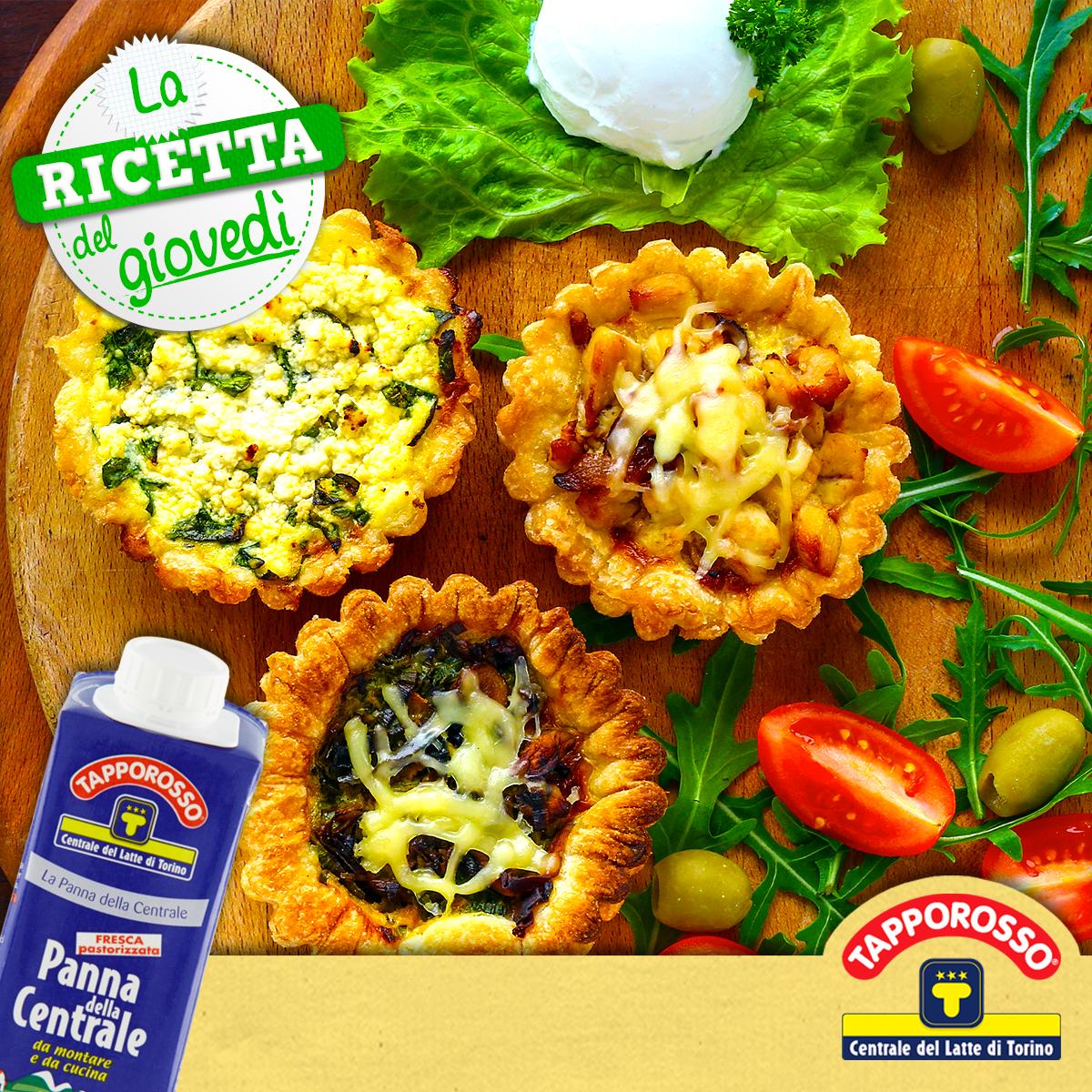 centralelatteTO's tweet photo. #miniquiche con Panna Fresca Tapporosso e... tutta la vostra fantasia. Buon #picnic! #laRicettadelgiovedì https://t.co/fzEXuzAXpt