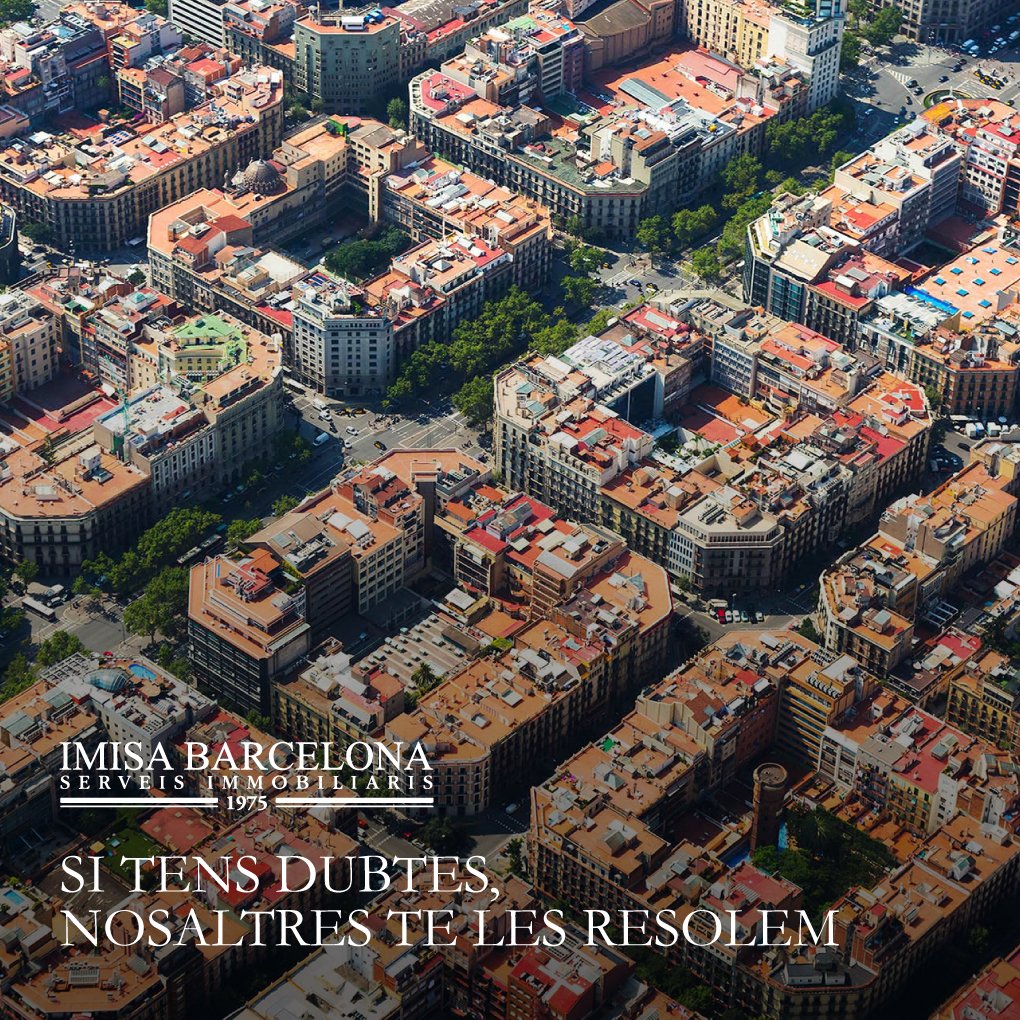 IMISABARCELONA's tweet photo. #IMISABarcelona: Tenemos un catálogo de propiedades que se adaptan a las diferentes necesidades de nuestros clientes. No dudes en escribirnos o consultar nuestra catalogo de propiedades en nuestra web. @IMISABarcelona consultores inmobiliarios desde 1975
#barcelona #propiedades https://t.co/N39ATVZYra