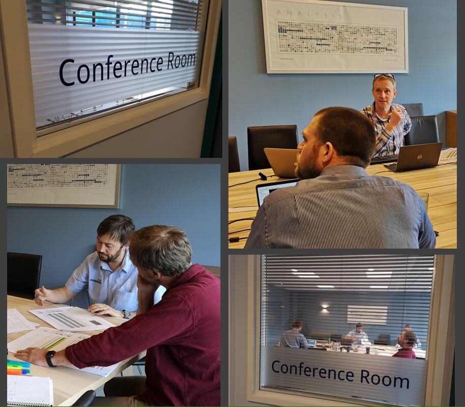 Brainstorming new ideas in our new Conference Room #workinglunch #rail #headoffice