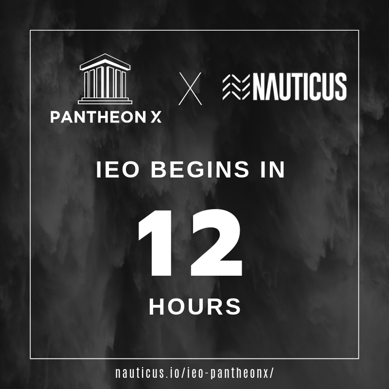 nauticusen's tweet photo. Nauticus IEO featuring Pantheon X begins in 12 hours!
XPN was sold out in 10 seconds in their recent IEO - if you want to be a part of the action, make sure you have KYC'd &amp; fully deposited funds in your exchange account. 
More information at: https://t.co/MHoHWeIfsg https://t.co/3KE67hKRYG