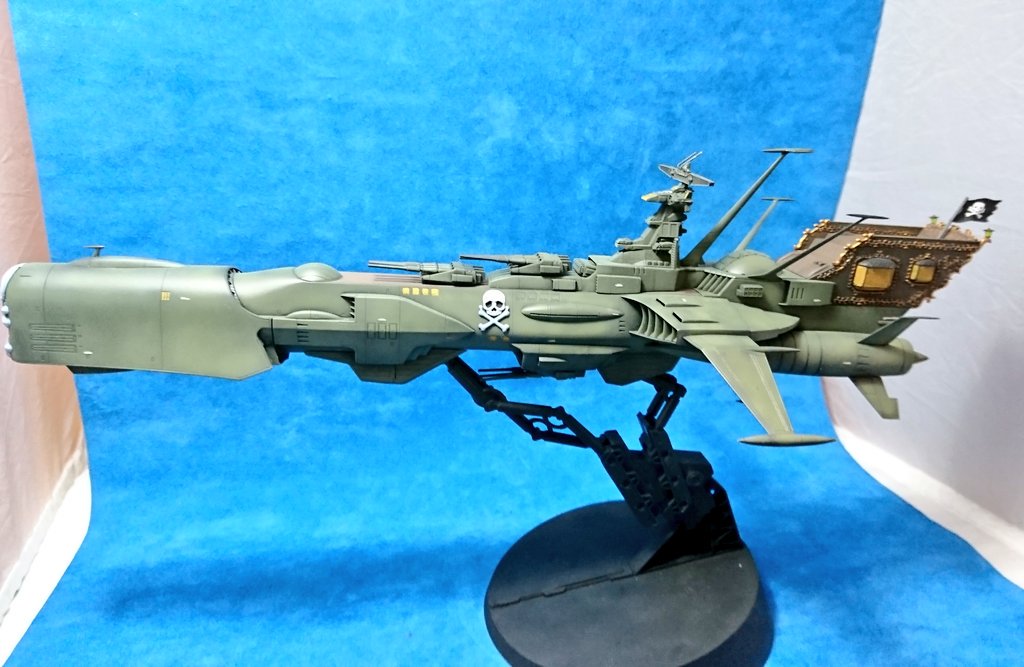 ginnoneko19's tweet photo. キャプテンハーロック
1/1500スケール
宇宙海賊戦艦 アルカディア 一番艦
とりあえず完成しました！

カッコイイ！

#アルカディア号　
#プラモデル
#宇宙海賊
＃キャプテンハーロック https://t.co/kCLhbeQVIl