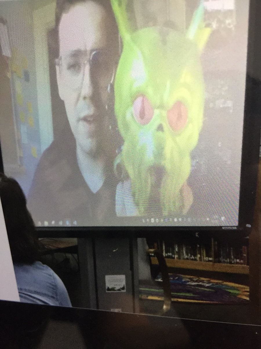 MayoDemoLibrary's tweet photo. Better late than never! Our Ss had a great Skype session with author Max Brallier. #okled #SuccessTPS https://t.co/0b4gi1DCQs