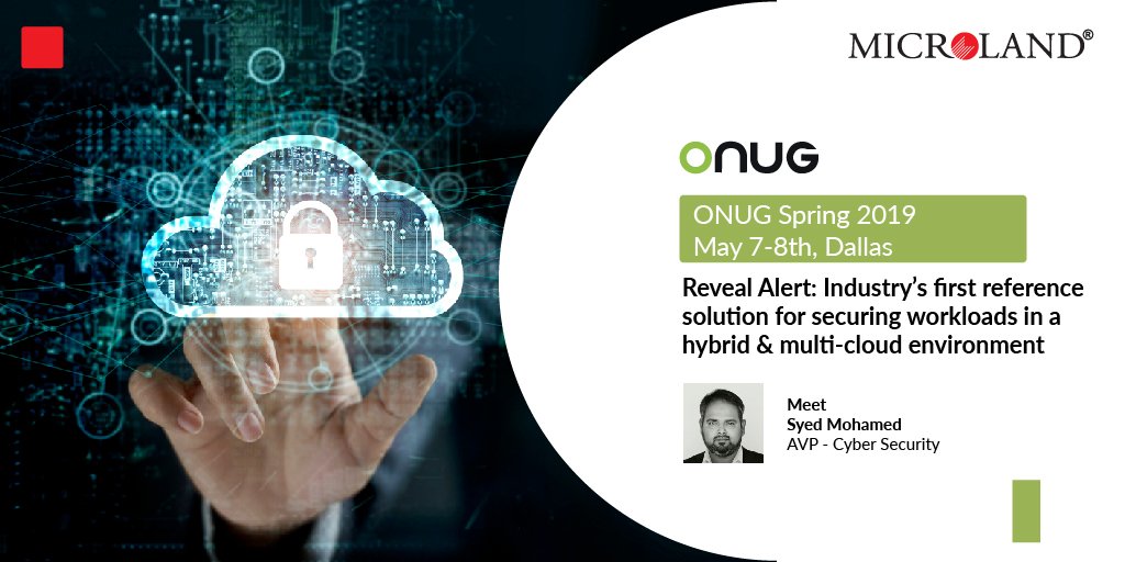 MicrolandLtd's tweet photo. Use the link below to claim one of the exclusive free passes that #Microland has available for customers like you.
Register for #ONUG Spring 2019 https://t.co/bE3GppFSQI
#ONUGSpring #Hybrid #Multicloud #Cybersecurity #Reference #Solution https://t.co/FjcaJ5ziRZ
