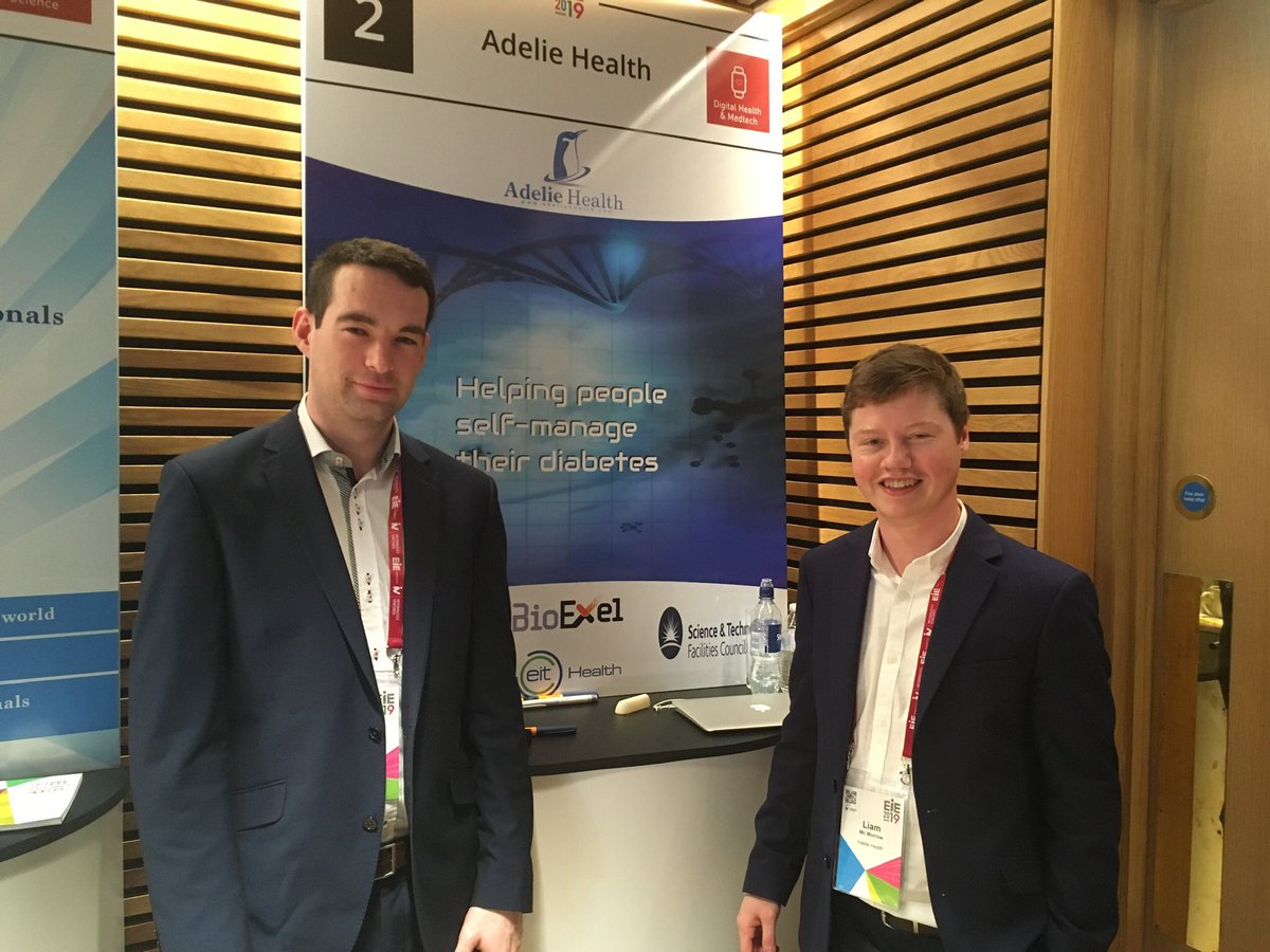 AdelieHealth's tweet photo. We had a great day at #eie19 #morethanaday @BioExel @EITHealth @infventures https://t.co/7dUckNr6g4