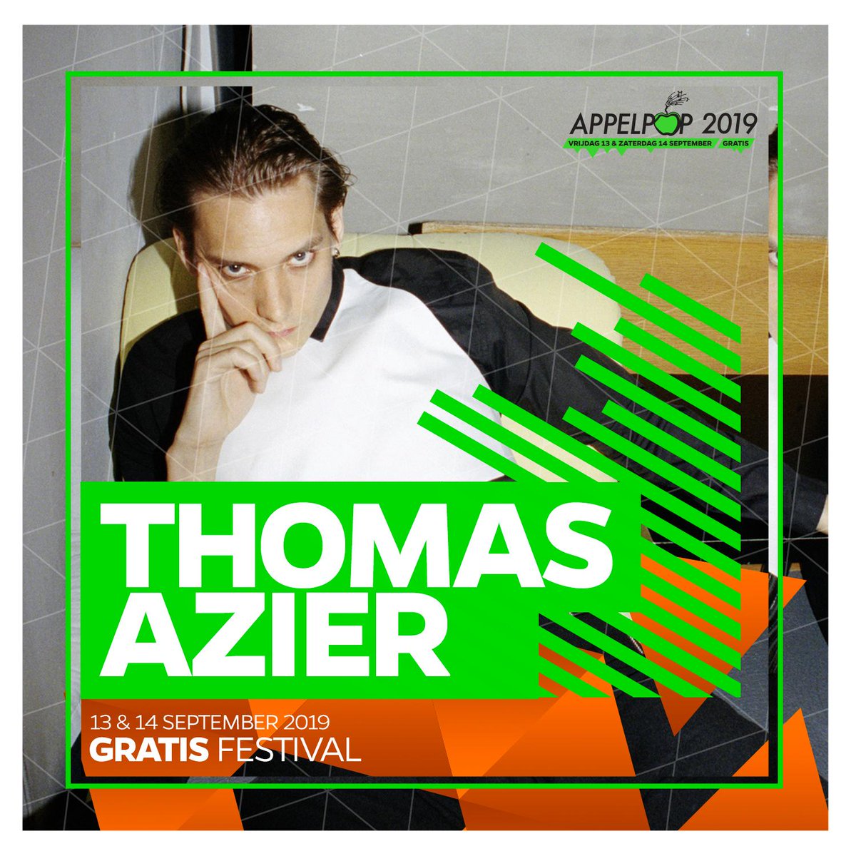 appelpop's tweet photo. Vijf nieuwe namen zijn toegevoegd aan onze line-up! Rock-'n-roll van @dannyveramusic Donkere electropop van @thomasazier Catchy synthpop van @SonMieux Aanstekelijke poprock van @thewordiseut en de Spaanse sfeermakers van @MuyayoRif staan 13&amp;14 september op het programma! https://t.co/GnrrmRbrkq