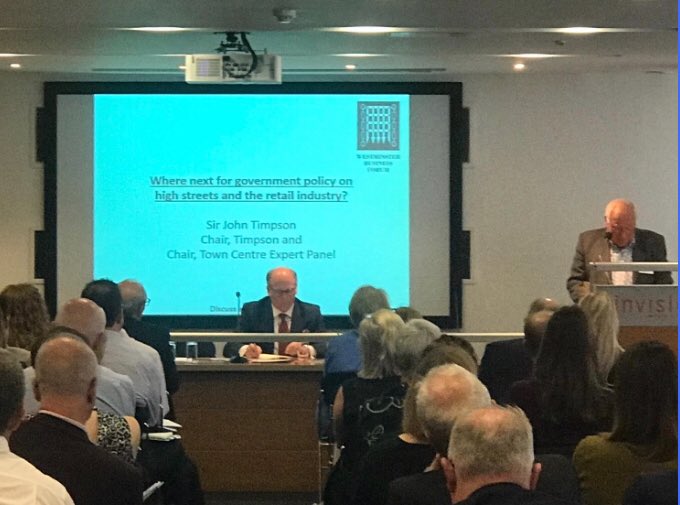 savethehighstr's tweet photo. “Social contact is a part of new town centre experience, employ people with a bubbly personality, personal contact is what makes us human" Sir John Timpson #WBFEvents #SaveTheHighStreet #futurehighstreet #indieretail https://t.co/QrgW5vhEj6