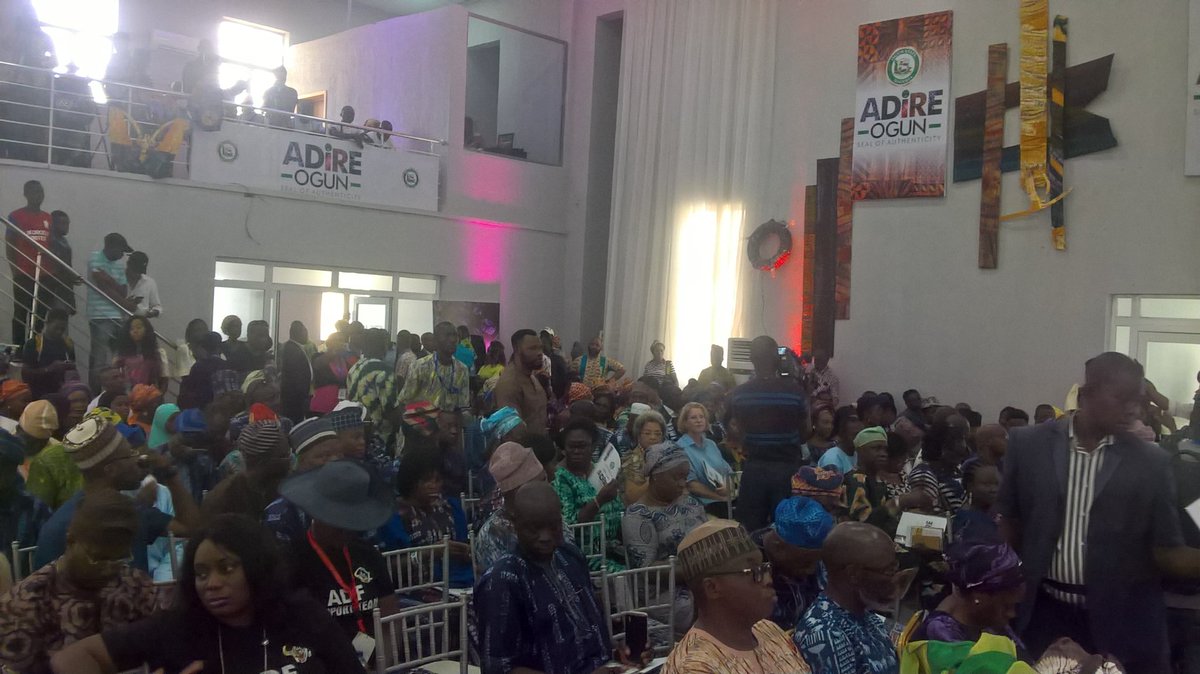 Faces at the official launch of Adire (Ogun seal of authenticity) at the MITROS hall, Abk, as part of the activities marking the 4th African Drum Festival. <a href="/Dayod1adeneye/">Otunba Dayo Adeneye.</a> @ogun_state