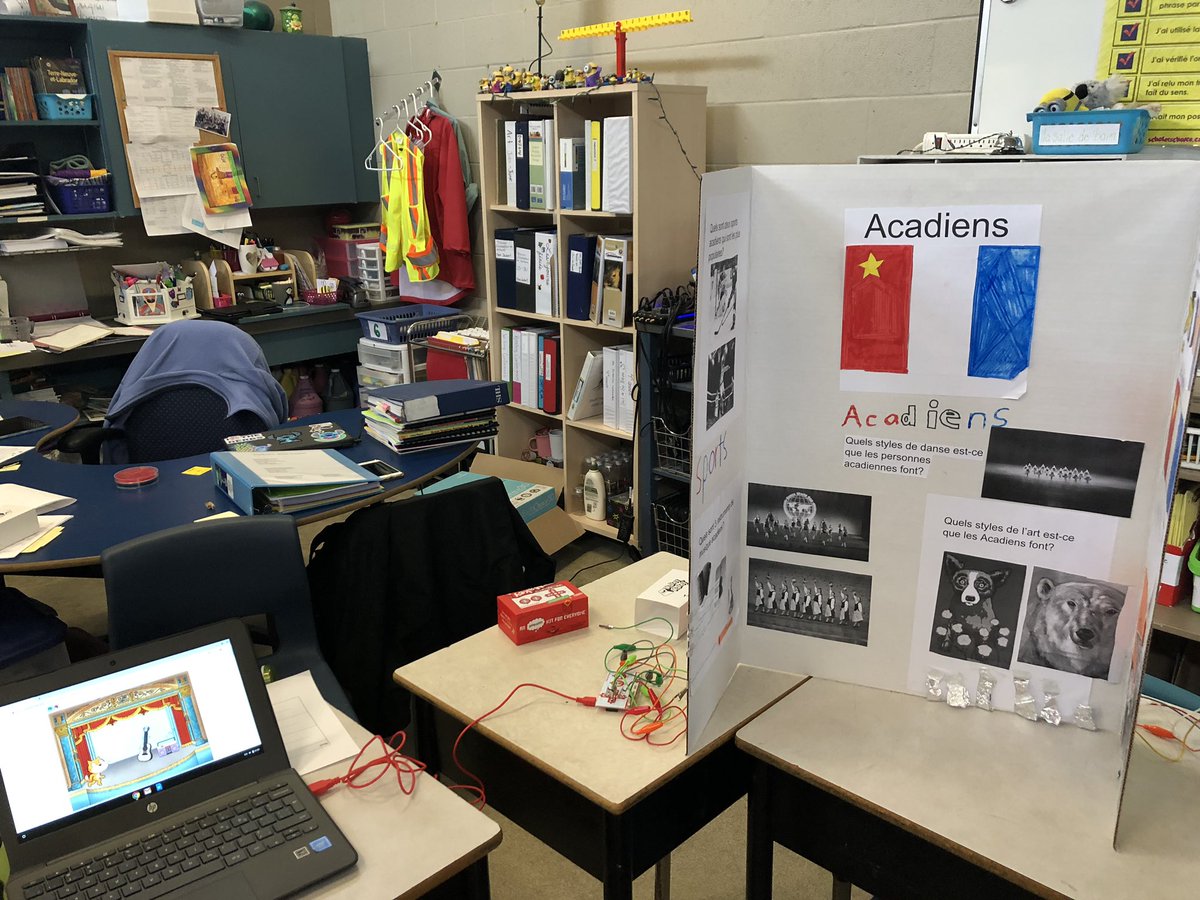 MadameJoubert's tweet image. 3/4J has their inquiry #interactiveprojects up and running @AdesElem #SeeWhatIAmLearning about NS cultures using our @makeymakey from @brilliant_labs and @scratch @Flipgrid