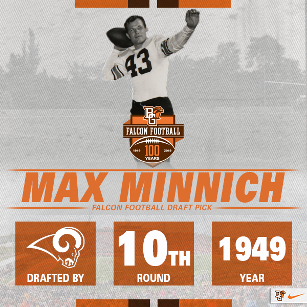 BG_Football's tweet photo. Bowling Green's first ever draft pick was Max Minnich. He also played basketball and track & field for the Falcons before leaving for war. Upon his return, he focused strictly on football. #BGNFLDraft
Buy tickets today to see BG's next draft picks: https://t.co/SX9FjM4l2c https://t.co/fBmOJSA7cG