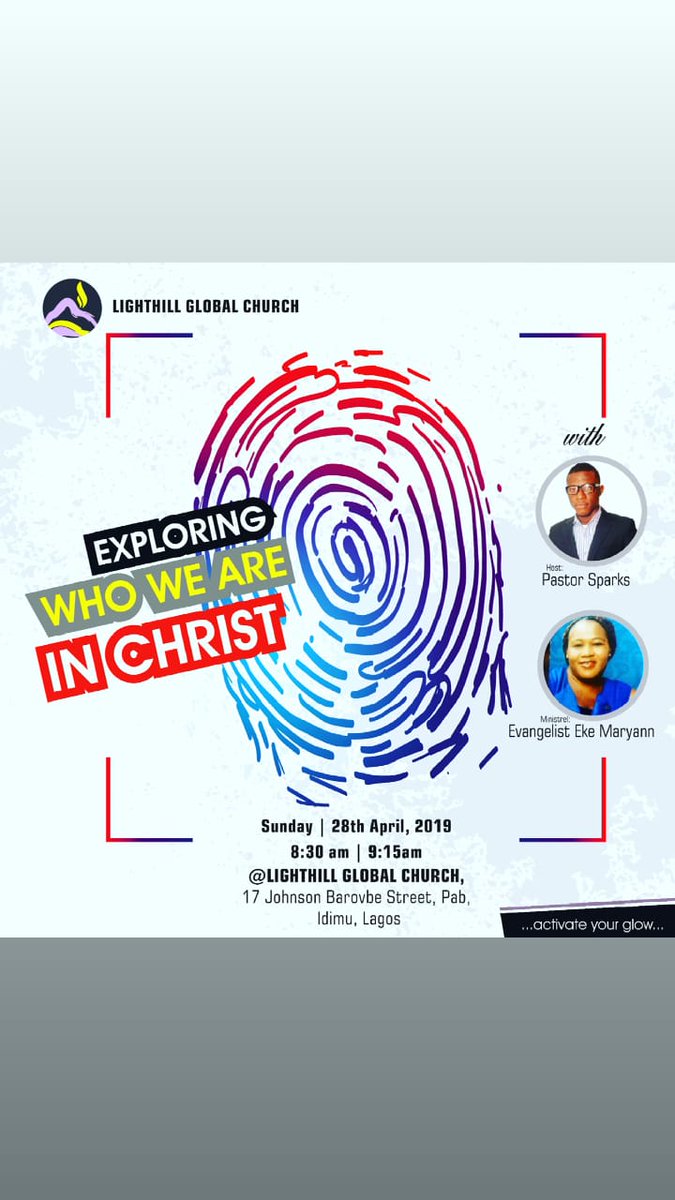 LightHillGc's tweet photo. Reposted from @lighthillchurchng  -  April has lived up to its name "to Open up"

 We are capping it up as we Explore our Identity in Christ

We'd also be celebrating as Evang. Eke Maryann leads us in thanksgiving... 

Join us this Sunday
28th April
8:30am | 9:15am https://t.co/qS6BTNo5Hi