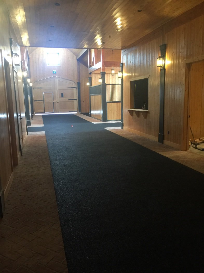 Alstructural's tweet image. Rubber floors poured barn completed