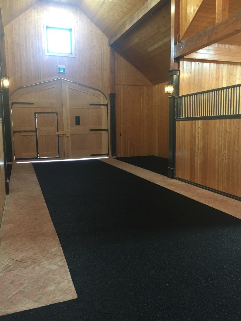 Alstructural's tweet image. Rubber floors poured barn is completed