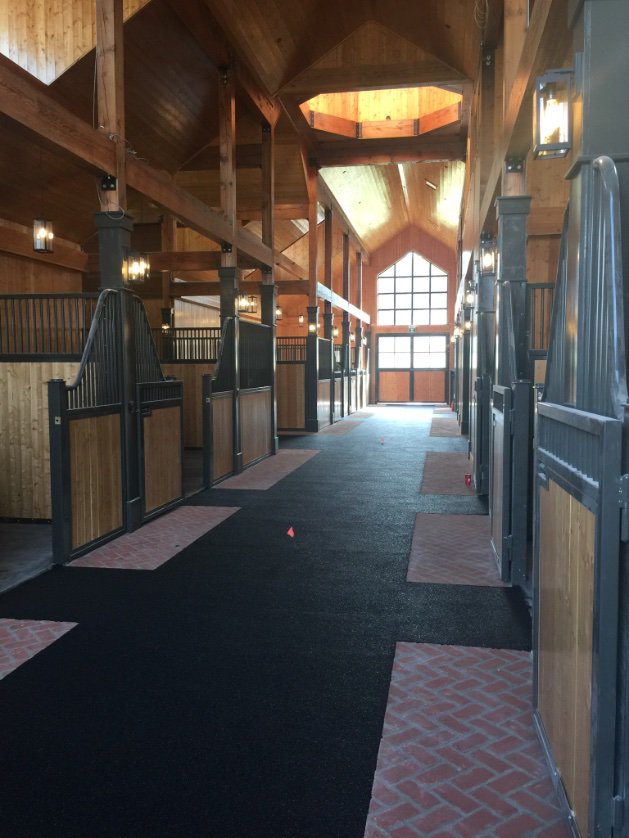 Alstructural's tweet image. Rubber floors poured barn is completed