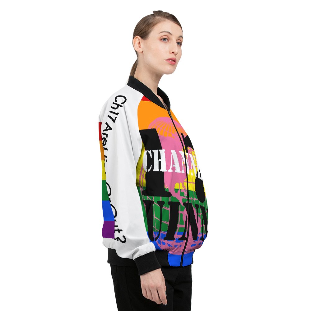 Studio17Uinn's tweet photo. The all new @Channel17Uinn bomber jackets, $60 for women.  #AreUInOrOut?  https://t.co/QnYxfTdmth https://t.co/OEJjp8Mpda