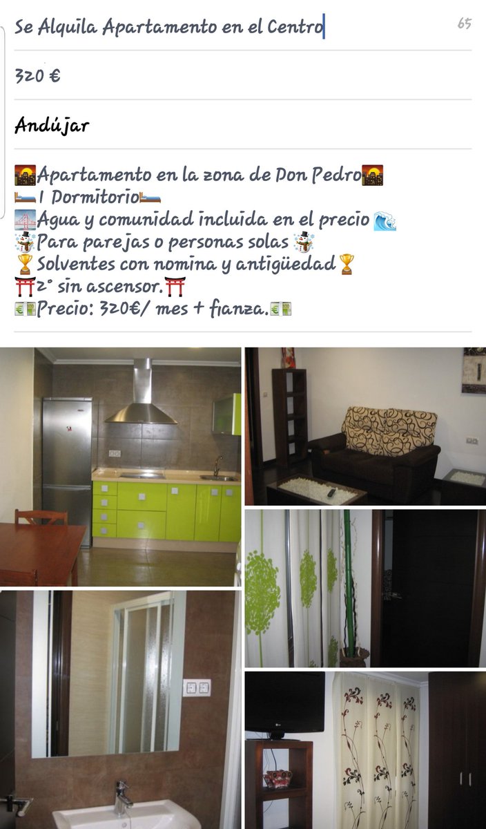 34Pisto's tweet photo. Mundo Inmobiliaria en exclusiva APARTAMENTO EN EL CENTRO DE ANDÚJAR!! https://t.co/btPF8Hxtqc
