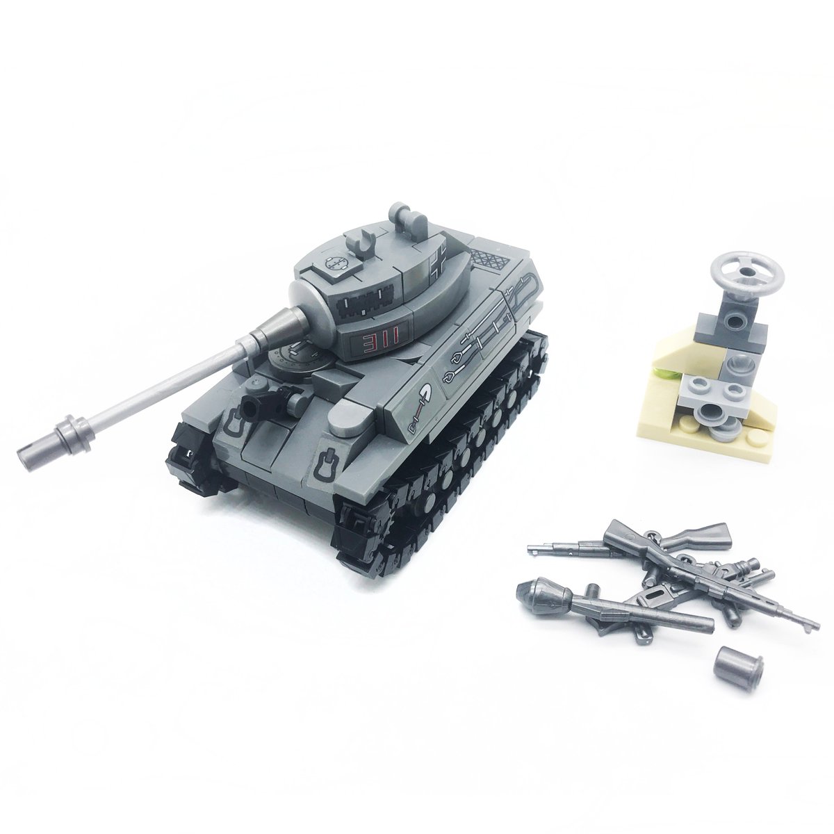 Custom Sets of WW2 German Army Tiger Tanks, WWII Mini Building Blocks Toys for Kids Age 6+ (Tank D- 242 PCS) amazon.com/dp/B07P7HNX4Q
