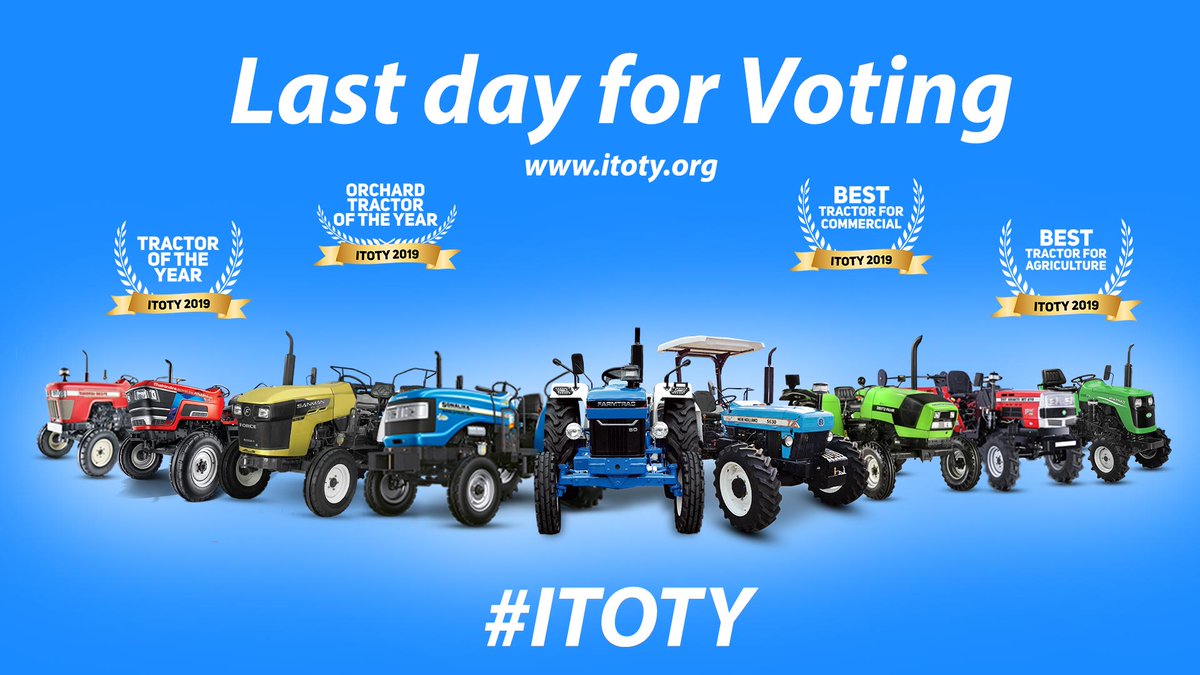 Itoty_Offical's tweet photo. ITOTY Awards: शुरू होने जा रहा है ट्रैक्टर और फार्मइम्प्लीमेंट्स के लिए भारत का पहला अवार्ड शो ||| Read More- https://t.co/CeeQkzqpsS https://t.co/z9FZftZbqs