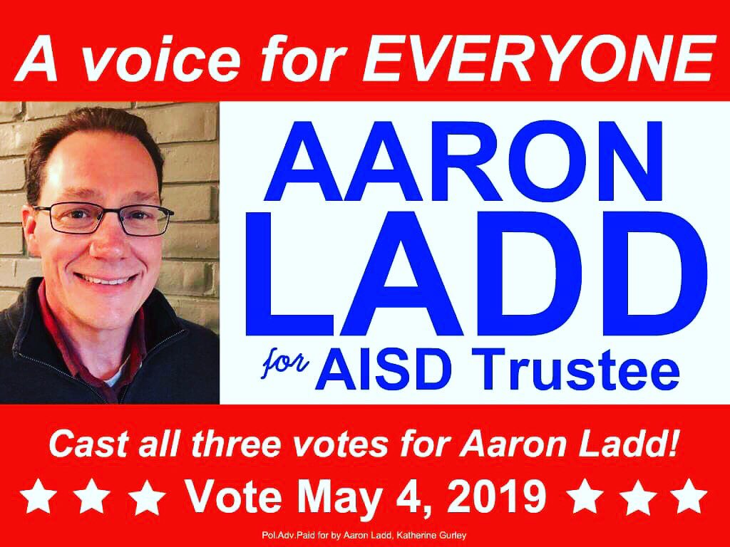 amywyn's tweet photo. Early Voting through April 30th. Election Day May 4th! https://t.co/zMeZhksgYw