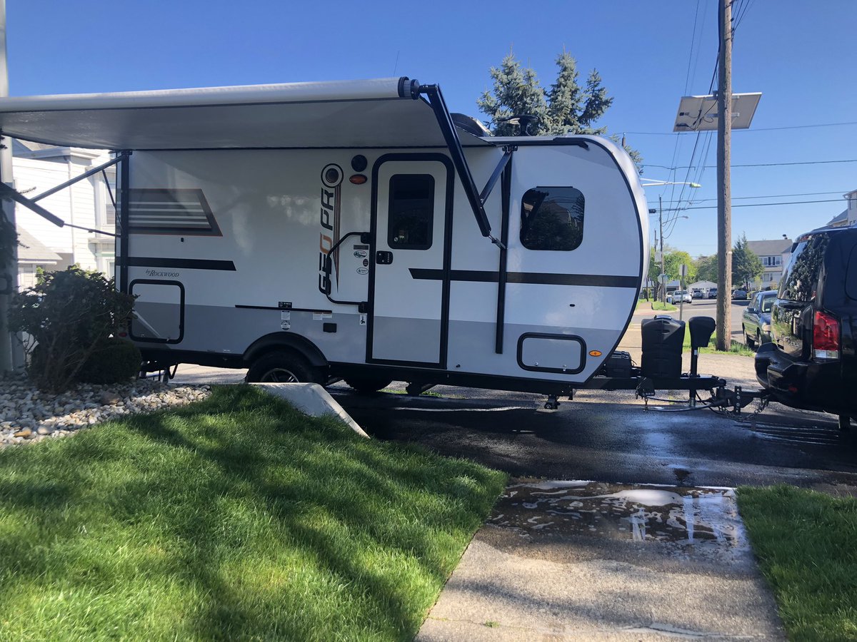 Adventure2Small's tweet photo. Getting him cleaned and ready. #geopro #rvcleaning #GoRVing #forestriver #rockwood https://t.co/KKzGHrRJI6