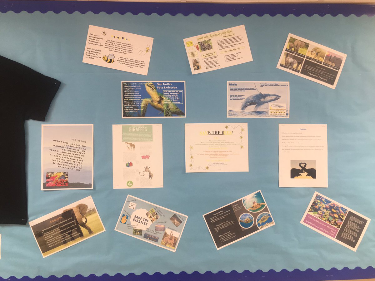 CBLovuolo's tweet photo. Holicong celebrated Earth Day 2019 with the theme “Protecting Our Species”! Students chose an endangered species &amp; digitally created a visual using research to raise awareness about the importance of conservation and effecting change locally! #CBSDscience #holicongms #cbinnovate https://t.co/llOvIJQMaZ