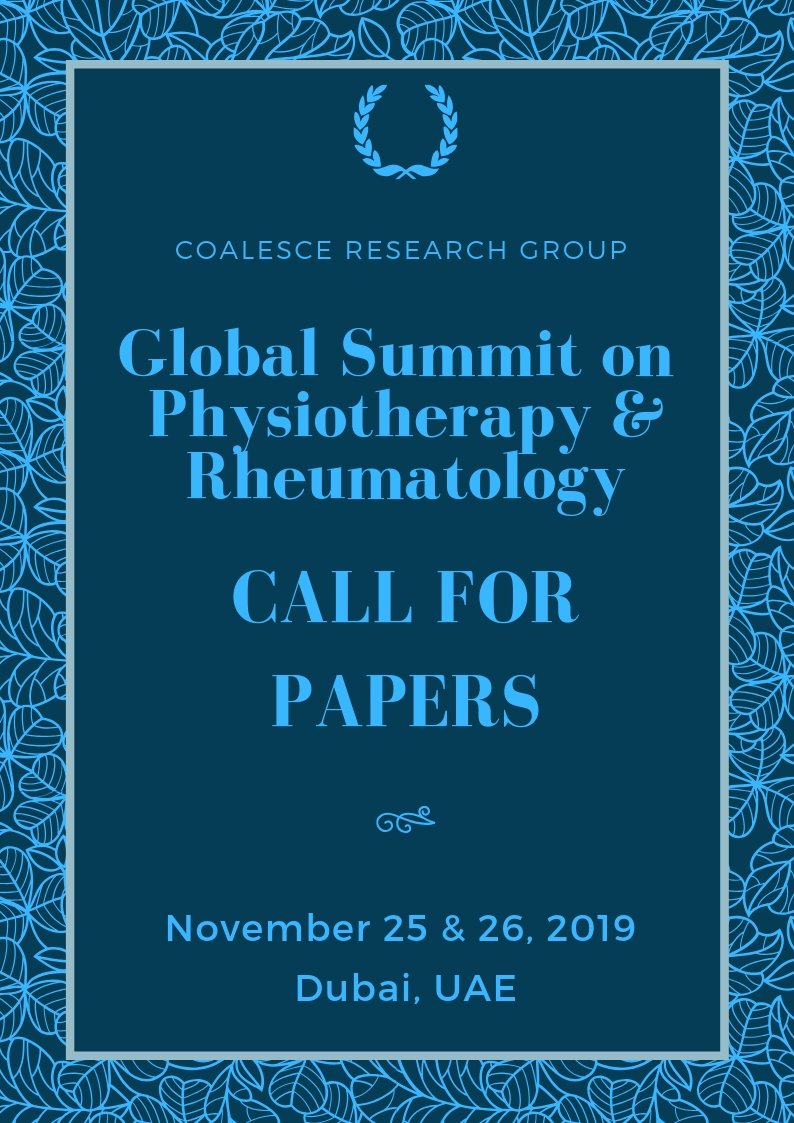 #Physiotherapy-2019 conference which is going to be held in #dubai, #unitedarabemirates on #november 25-26, 2019 is now out for #CallforPapers. 

Interested people will #submit their #abstract t at : coalesceresearchgroup.com/physiotherapy/…