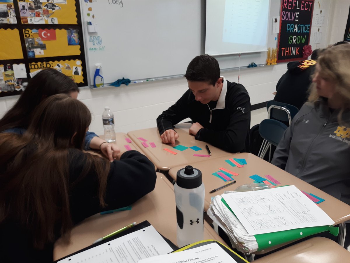 DamitraNewsome's tweet image. Students in Ms. Borgia's class examine multiple representations of piecewise functions in this sorting activity.
#cooperativelearning #mathdiscourse @hcpss_secmath @hcpss_mhhs