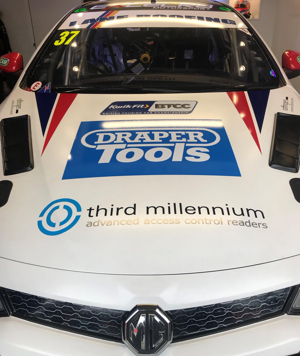 TMRFID's tweet photo. Good luck to @TMRFID sponsored MG at Donington Park on Sunday the 28th! 

Third Millennium is proud to be a Major Partner sponsoring the Excelr8 MG British Touring Cars in 2019! @Excelr8M #tmreaders, #thirdmillennium , #osdp https://t.co/7NfUNTrnLe