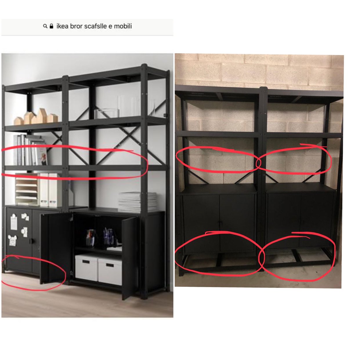 MarcoBertola's tweet photo. IKEA: neanche loro sanno montare i propri mobili...😱@italiainordine https://t.co/AcDFoeB3Of