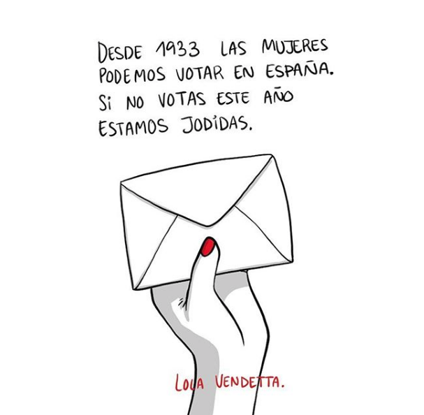 Chicas's tweet image. Estamos muy nerviosas porque este domingo son las elecciones, así que hemos invitado a #LolaVendetta para que nos cuente qué piensa de toda esta movida. ¡A las 11:30h, la hora del brunch, en @HoyPorHoy con @celiamontalban!