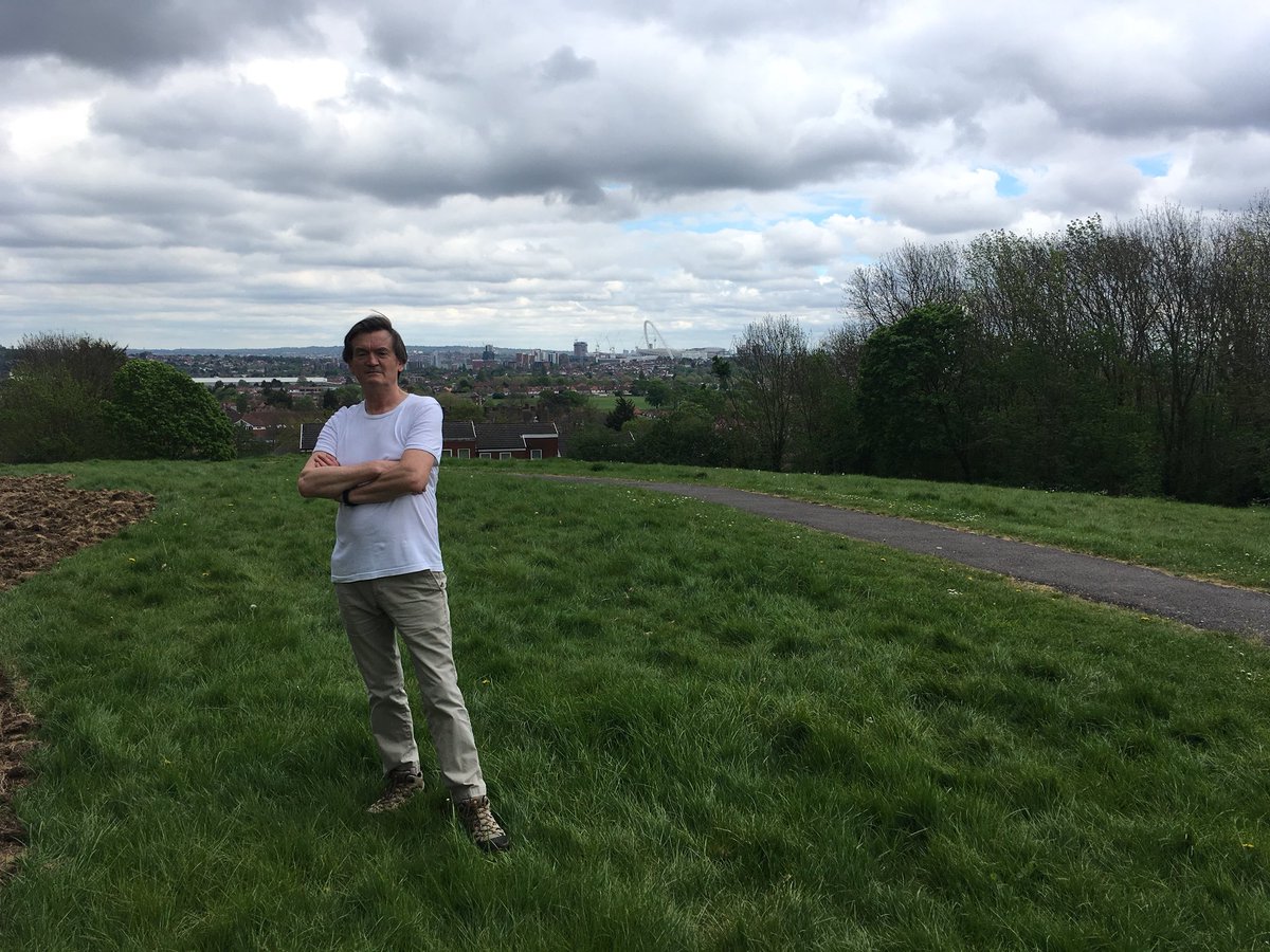 London peaks are so hard to beat... Honour and a privilege to walk to the highest point in #Brent with the legendary <a href="/Feargal_Sharkey/">Feargal Sharkey</a>, talking rivers and rock’n’roll. Podcast to follow next week.