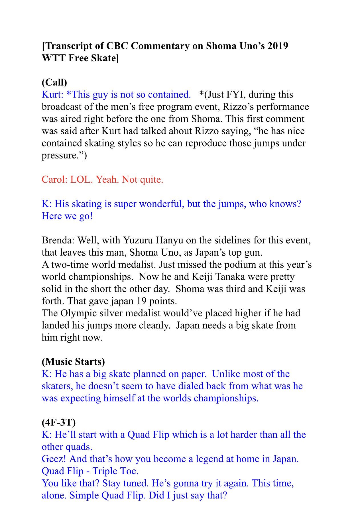 Ak 19 Wtt 昌磨君 Fs Cbc 解説 書き起こし 今日はここで力尽きたので 和訳は後日つけます とりあえず英語のままですが よかったらどうぞ T Co Kxz0fuvklu Twitter Ak 19 Wtt 昌磨君 Fs Cbc 解説 書き起こし 今日はここで力尽きたので 和訳は後日つけます とりあえず英語のままですが よかったらどうぞ T Co Kxz0fuvklu Twitter