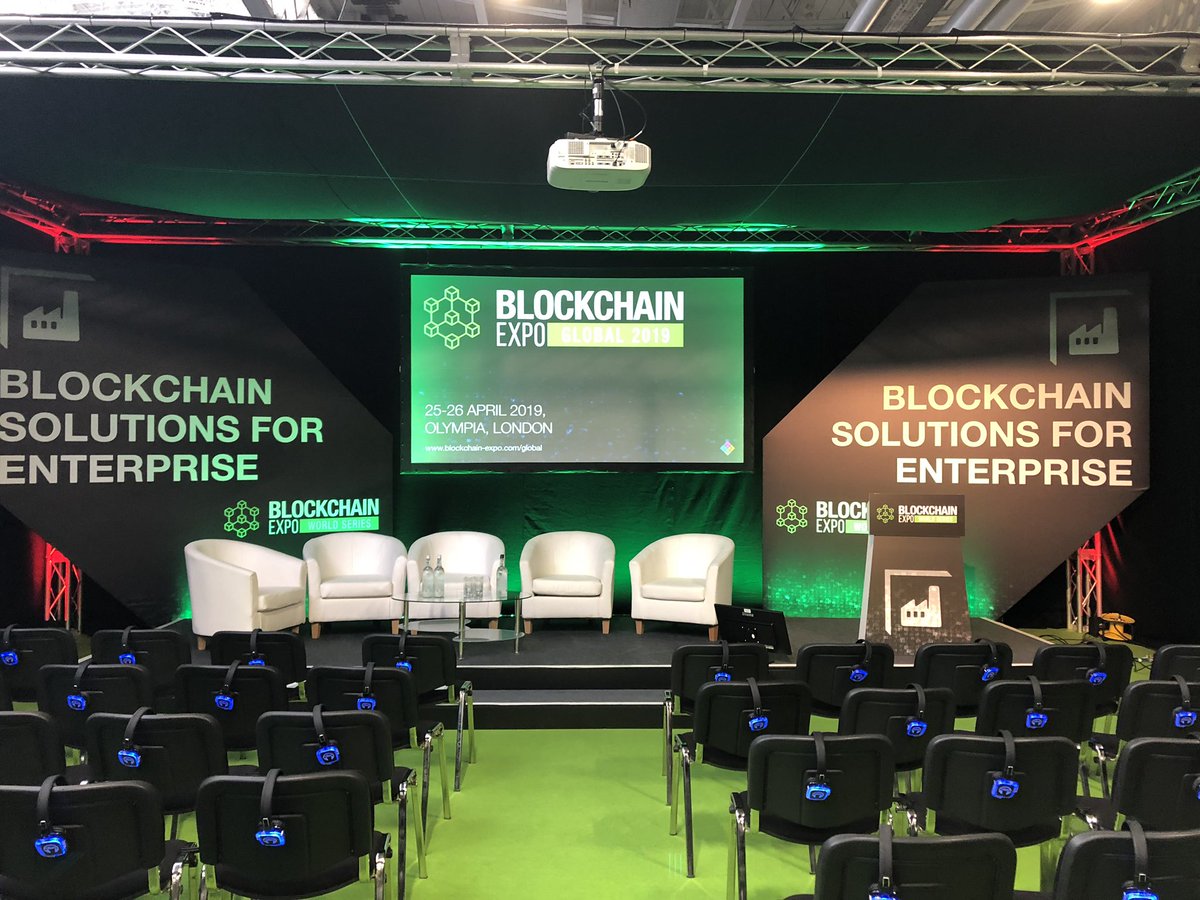 robertkelder's tweet photo. And we’re off! @Blockchain_Expo Global starts now in London. 

I’m moderating #Blockchain Solutions for Enterprise stage all day. Come on by!
@blockchainers 
#tokenagency
https://t.co/UhzOZCFibF https://t.co/uY84tTOInI