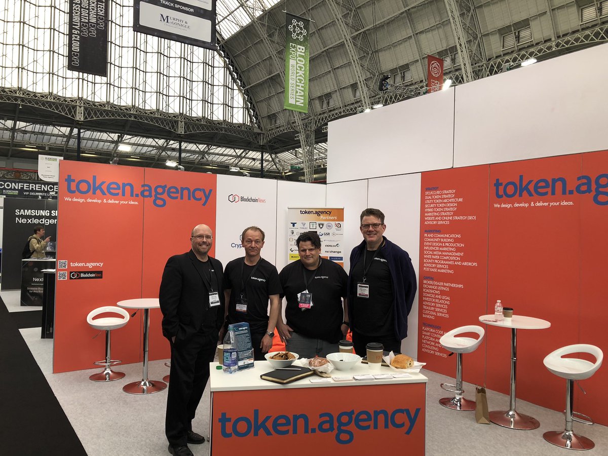 robertkelder's tweet photo. And we’re off! @Blockchain_Expo Global starts now in London. 

I’m moderating #Blockchain Solutions for Enterprise stage all day. Come on by!
@blockchainers 
#tokenagency
https://t.co/UhzOZCFibF https://t.co/uY84tTOInI