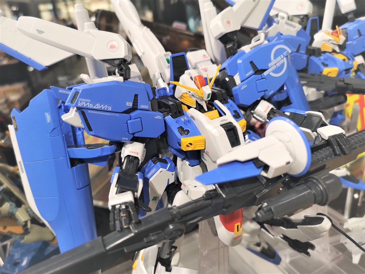 The Gundam Base Mg 1 100 Ex Sガンダム Sガンダム 好評発売中 ガンダム センチネル よりex Sガンダムがバージョンアップして登場 中でもインコムは射出したシーンも再現できるように改修されております 大ボリュームの本アイテムを是非店頭にてご