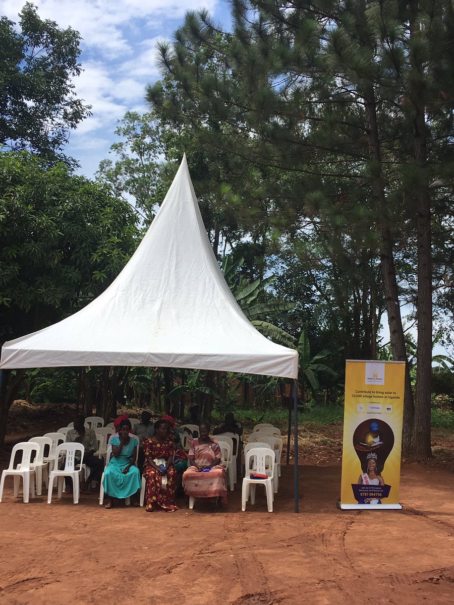 MaadMcCann's tweet photo. We are in Mayuge district to start the 1st phase of #PowerAHome campaign, that’s targeting to bring solar to 10,000 village homes in Uganda. On this initiative, we partnered with @eff_foundation, a charitable arm of Village Power Uganda, & Miss Uganda Foundation. #LightUpMayuge https://t.co/uuYaz5xCM0