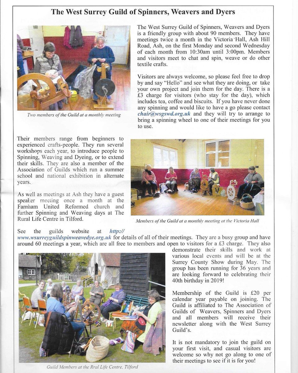WSGSWD's tweet image. This article about us published in the local press 3 years ago
#ashsurrey #weaving #spinningyarn #yarn
