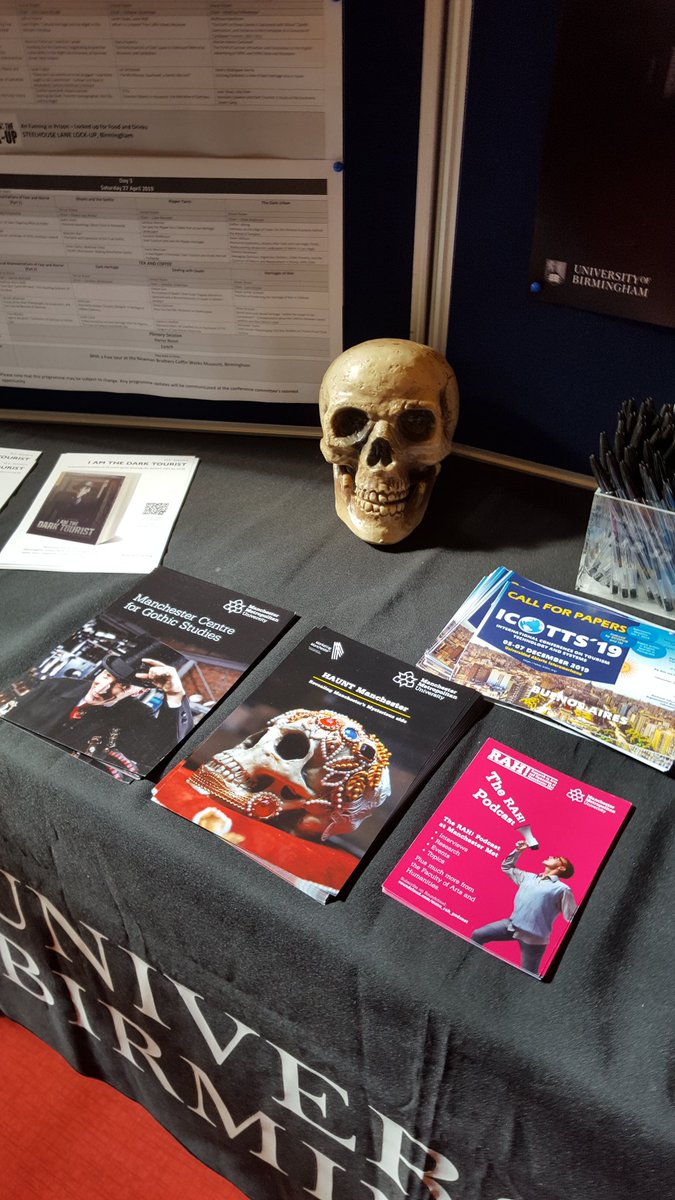 hauntMCR's tweet photo. Representing HAUNT and @gothicmmu at the Thrill of the Dark conference 💀💀💀 https://t.co/cbwlJTCspt