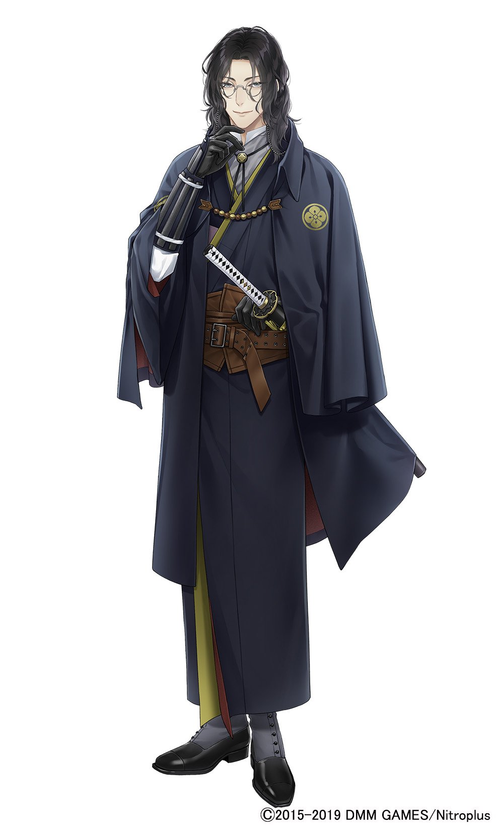 南海太郎朝尊フルセットコスプレ衣装 ウィッグメガネ付き刀剣乱舞