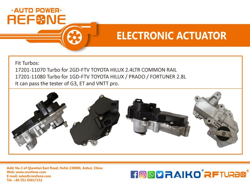 Refoneturbo's tweet photo. Electronic actuator/hella actuator for Turbo CT16V, 17201-11070 &amp; 17201-11080 for Toyota Hilux, prado, fortuner with 2GD-FTV, 1GD-FTV 

Pass the tester if G3, ET and VNTT

#refoneturbo #rfturbo #raiko #dieselturbo #toyotaturbo #CT16V #17201-11070, #17201-11080 #Hilux #ACTUATOR https://t.co/zkk9XQeLFN