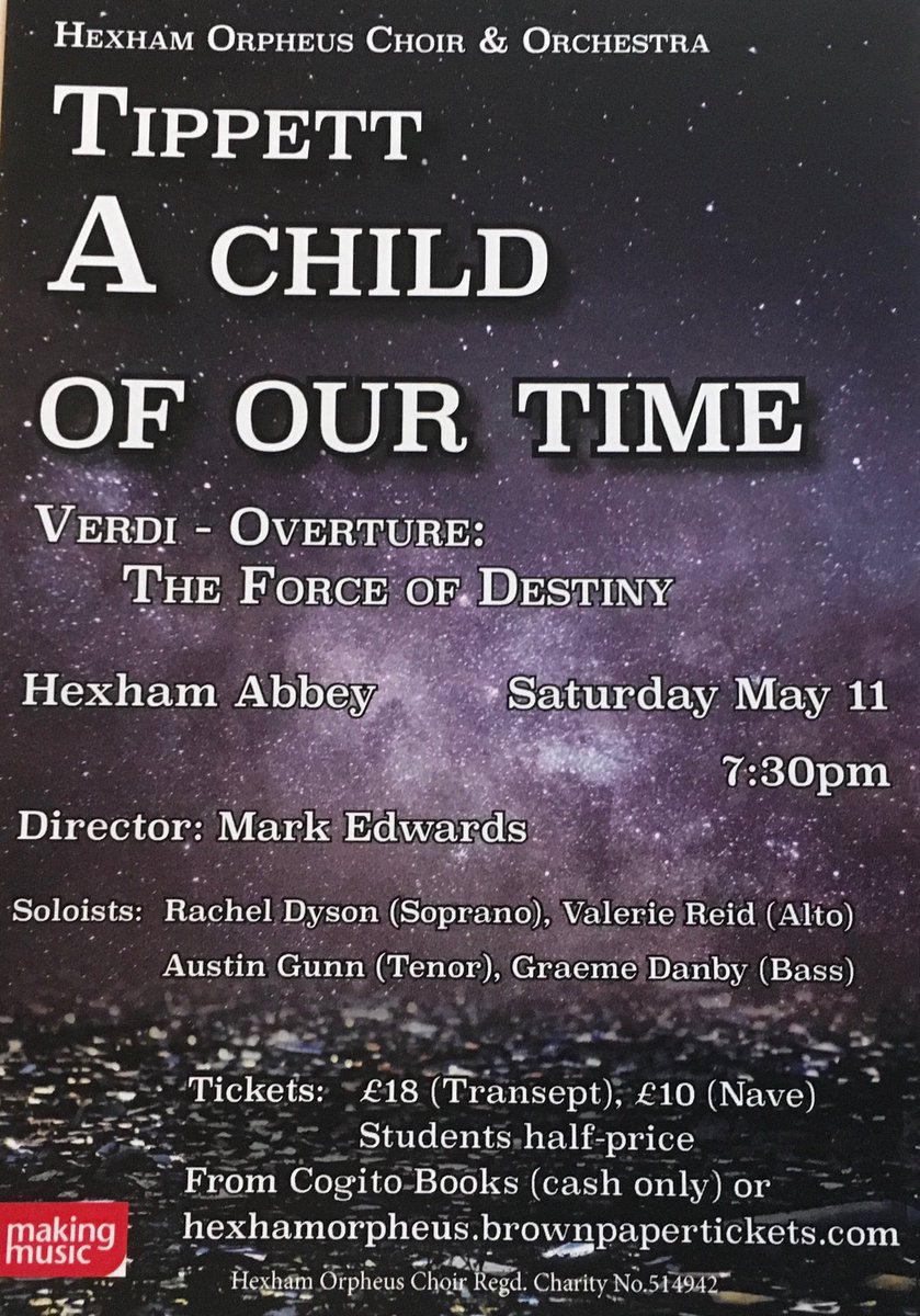 Coming soon to ⁦<a href="/HexhamAbbey/">Hexham Abbey</a>⁩ ⁦<a href="/Mark_Edw/">Mark Edwards</a>⁩ ⁦@geordietenor⁩ ⁦<a href="/MusicTippett/">Michael Tippett Music</a>⁩ ⁦<a href="/CogitoBooks/">Cogito Books</a>⁩