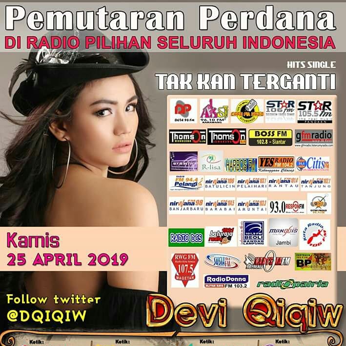 New Release #PemutaranPerdana
<a href="/DQiqiw/">Devi Qiqiw</a> TAKKAN TERGANTI
MD @Hendra_MD_ cc. <a href="/oxtavsugges/">its music Indonesia</a>