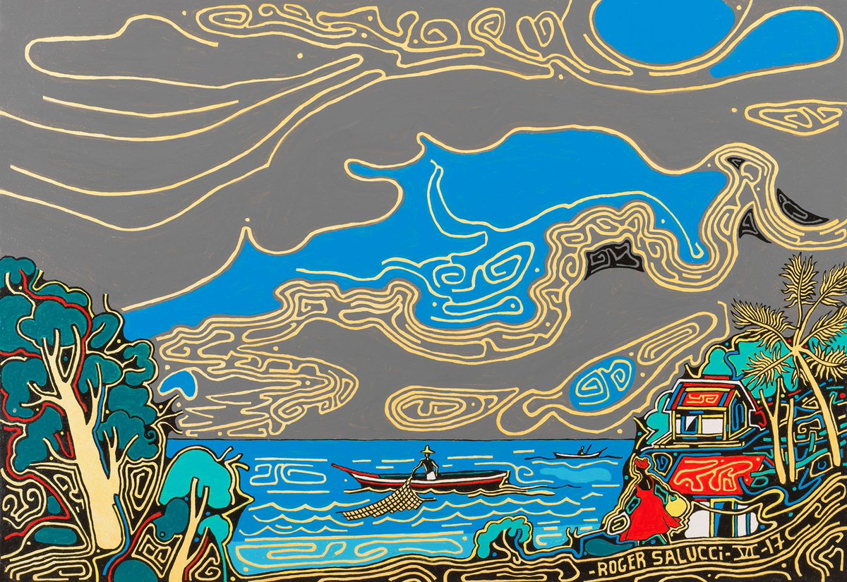 ROGERSALUCCI's tweet photo. Roger Salucci : "Un matin de pêche" https://t.co/dMFX0stCEc https://t.co/E4x8BnwYF6