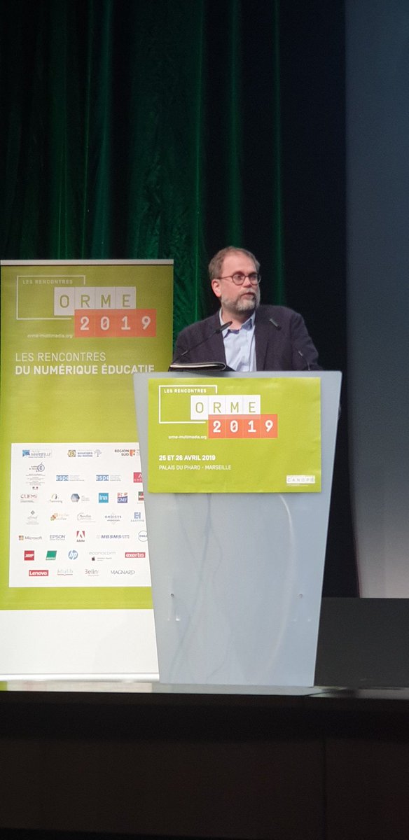 Jean-Marc Merriaux, directeur du numérique pour l’Éducation <a href="/Edu_Num/">Éducation Numérique</a>, interroge : "Comment un monde de plus en plus technologique peut-il devenir de plus en plus humain ?". Ces préoccupations humanistes et citoyennes sont essentielles dans une société numérique. 
#Orme2019