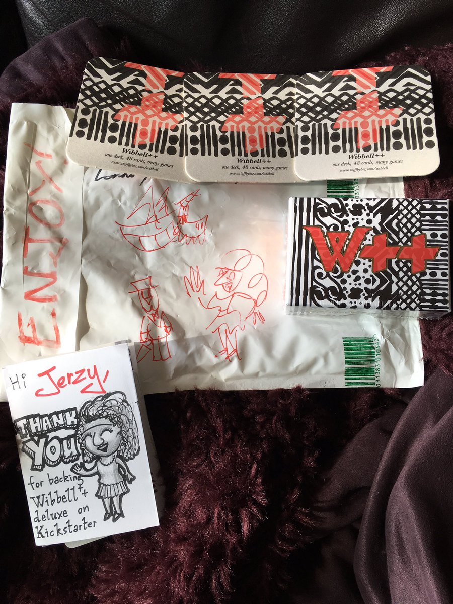 mostlyfarmless's tweet image. Arrived today. 💖love💖 the personal touch from @stuffByBez and can’t wait to explore the variety in this wee box o’ wordy wonders!
#wibbell #boardgame