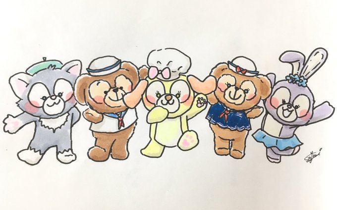 ダッフィーフレンズのtwitterイラスト検索結果 ダッフィーフレンズのtwitterイラスト検索結果