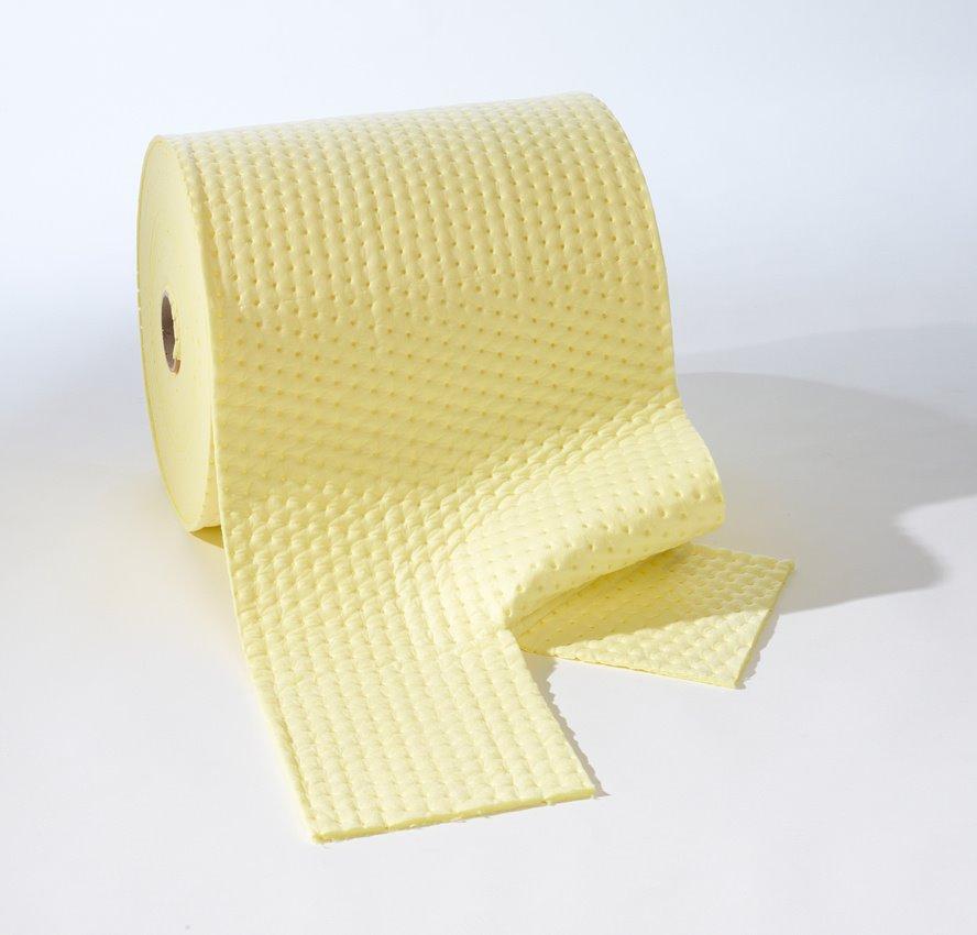 Chemical Absorbent Roll 30cm x 43m SC-08-305-B.

Manufactured to BS7959 and ISO 9001:2008
Designed for the containment of large liquid spills
Layer of spun-bond to the top surface of the roll reduces linting and 
Dimensions 30cm wide x 43m long
Absorbency per roll 44 litres